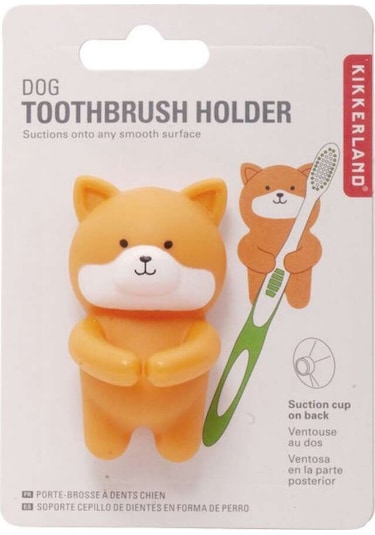 Kikkerland DOG Diş Fırçası Kabı Köpek Turuncu