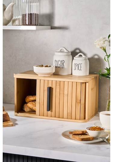 Karaca Pamir Bambu Ekmek Kutusu Kahverengi