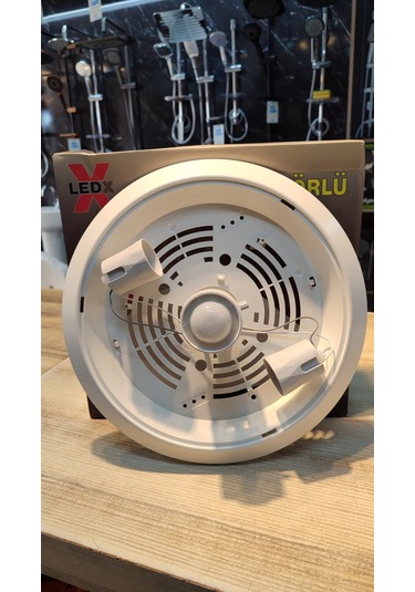 360 Hareket Sensörlü Tavan Armatürü 2 Duylu Apartman İçi Merdiven Önü Uygun Beyaz