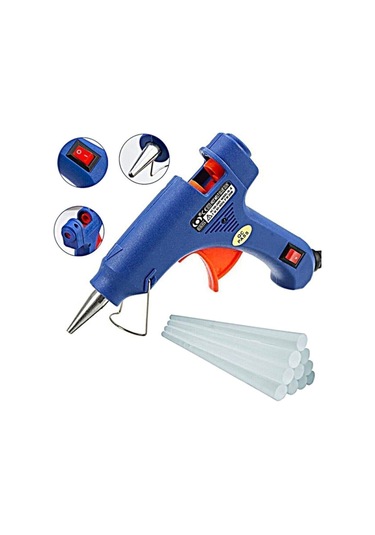 100watt Sıcak Silikon Tabancası + 10 Adet Çubuk Slikon Cn