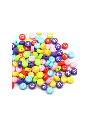 Harf Boncuk Elips Pastel Renkli 6 Mm 250 Gr