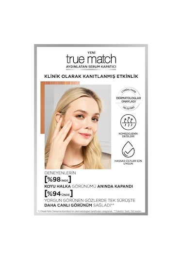 L'Oréal Paris True Match Aydınlatan Serum Kapatıcı - 1.5N 11 ML
