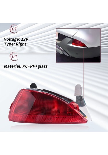 1 Adet Sağ Araba Arka Tampon Fren Lambası Renault Kadjar 2015-2018