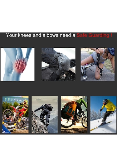 Hallow Motosiklet Dizlik Çifti Kısa Siyah