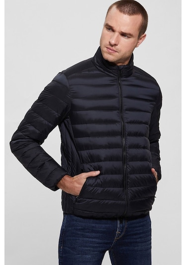 Guess Erkek Şişme Mont Lacivert