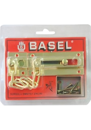 Beşel Sürgülü Emniyet Zinciri Sarı Renk