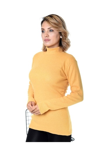 Belifanti Collection Kadın Yarım Balıkçı Yaka Kazak