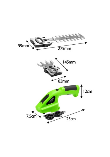 Suntek Bahçe Aletleri Için Elektrikli Çit Makası 7.2v