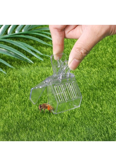 Arı Kraliçesi Yakalayıcı Plastik Klipsler Kraliçe Arı Kafesi Arıcılık Aletleri 5 Adet Şeffaf