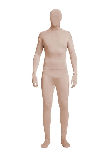 Parti Kostümü Görünmez Morph Takımı Yetişkin Erkek Kadın Tam Ten Rengi