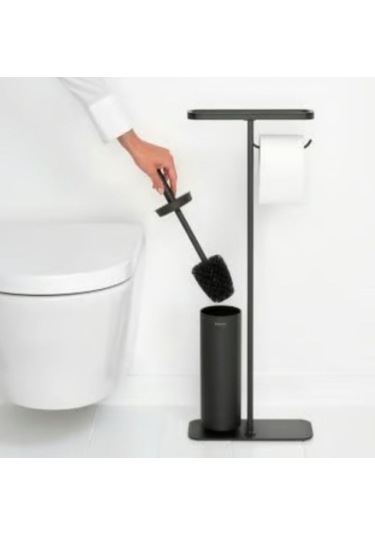 Brabantıa Mındset Koyu Gri Standlı Organızer , Tuvalet Kağıdı Tutucusu Ve Tuvalet Fırçası 8710755303869 Koyu Gri