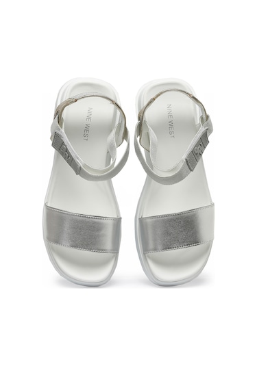Nine West Nuyt2 3fx Gümüş Kadın Kalın Taban Sandalet 000000000101370616 Gümüş