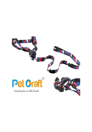 Petcraft Çokrenkli 2'li Köpek Göğüs Tasması Neon