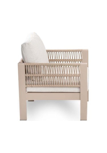 Toscana Bahçe Balkon Tekli Koltuk Krem