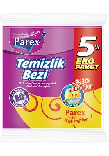 Parex Temizlik Bezi 5 Adet Sarı