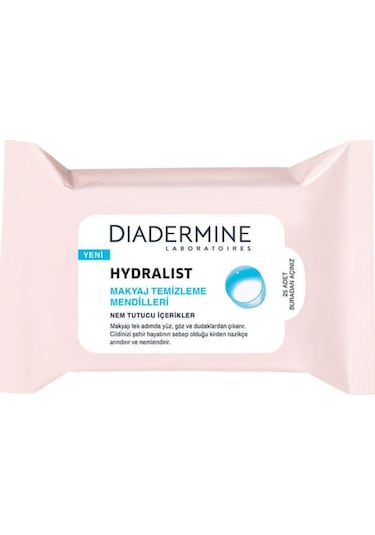 Diadermine Hydralist Yüz Temizleme Mendili 25'li