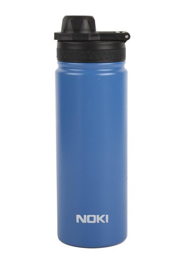 Noki Vidalı Kapak Taşıma Kulplu Çelik Matara 540 Ml T-0126 Mavi