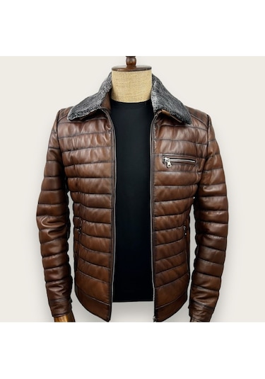 Always Leather Siyah Hakiki Erkek Deri Mont 1803340006 Taba