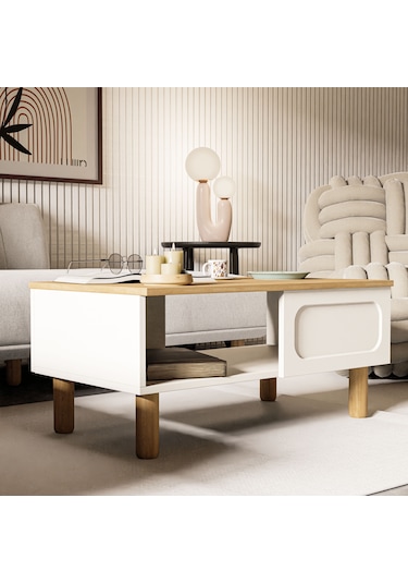 2100 Monza Membran Bohem Orta Sehpa Sepet-beyaz