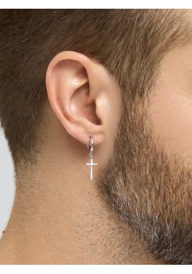 Markiz Tek Küpeler Çapraz 925 Gümüş Kongo Sarkık 16471704 Diğer