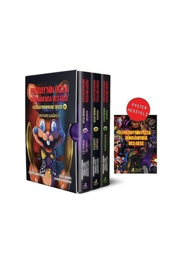 Fazbearin Korkunç Tipleri Poster Hediyeli Kutulu Set 3 Kitap ...