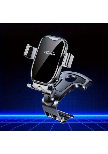 Boatshop1 Siyah Araba Gösterge Paneli Telefon Tutucu 360 Derece Dönebilir Alüminyum Kelepçe Tüm Akıllı Telefonlar İçin
