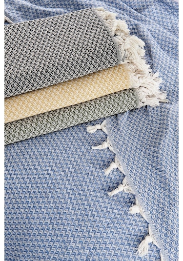 Rebeka Yelda Model Mavi - Çift Kişilik Pike İndigo