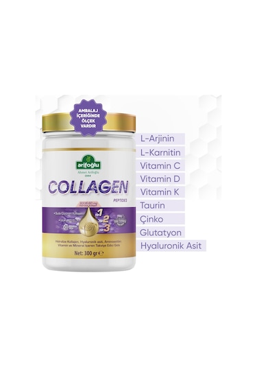 Arifoğlu Collagen Peptides Kolajen Takviye Edici Gıda 300 G
