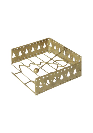 Homyl Kumaş Peçetelik Yılbaşı Dekoratif Açık Hava Altın