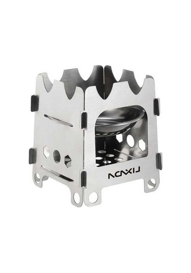 Pazly Titanyum Açık Kamp Soba - Taşınabilir Ultralight Katlanır Cep Soba - L Modeli Çok Renkli