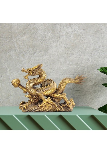 Suntek Çin Feng Shui Ejderha Heykeli Heykel Zenginlik Çekmek,