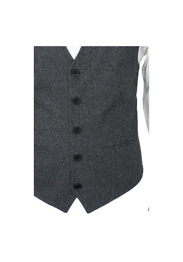 Mentor Regalo Erkek Yelek V Yaka Siyah Desenli 50578