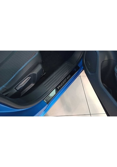 Peugeot 2008 Kapı Eşiği Kromu Nikelajı Titanyum Siyah 2020 Sonras