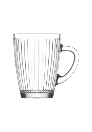 LAV Hestia Cam Kupa 6 Kişilik 300 ml Kulplu (Kahve/Çay Bardağı)