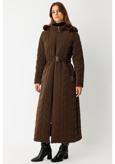 Kapitone Tam Boy Kaban Kahve Kahve