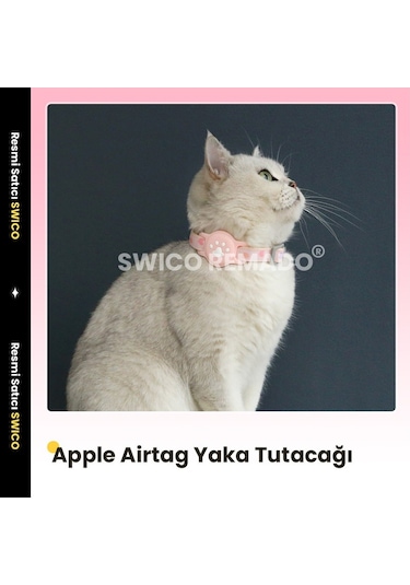Soulader Kedi Tasması Ve Köpek Tasması Airtag Kılıfı - Evcil Hayvan Tasması İçin Apple Airtag Tutucu Aksesuar
