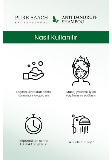 Pure Saach Professional Kepek Karşıtı Şampuan 400 ML