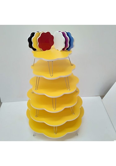 Arvenlive 40-60-70-80-90-100 Cm 7 Farklı Renkli Papatya Desenli Yer Sofrası