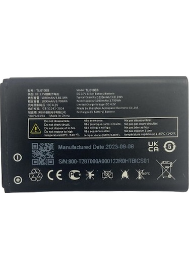 Tcl T302d Pil Batarya Tli010eb 1000 Mah