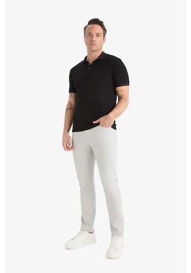 Defacto Slim Fit Dar Kesim Dar Paça Dokulu Pantolon E7959ax25augr184 Gri Defacto Slim Fit Dar Kesim Dar Paça Dokulu Pantolon E7959ax25augr184 Gri