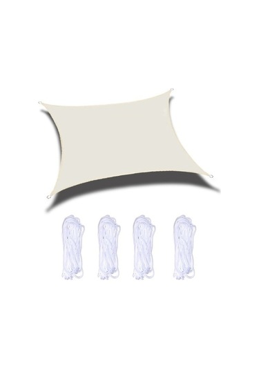 Novahub Açık Bahçe Yüzme Havuzu Güneş Tente, Boyutu: 2m X 1.8m, Beige Yeşil Yeşil