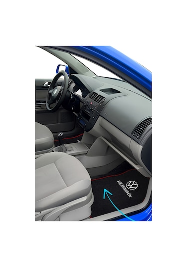 Volkswagen Nakışlı Araç Oto Halı Paspas Volkswagen Kırmızı Polar Oto Yastık & Araç Aksesuar