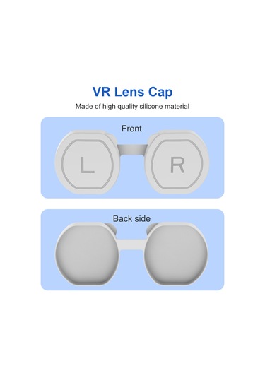 Playstation Vr2 İçin Lens Koruyucu Kapak, Toz Geçirmez, Çizilmez Silikon Koruyucu Lens Kapağı - Gri