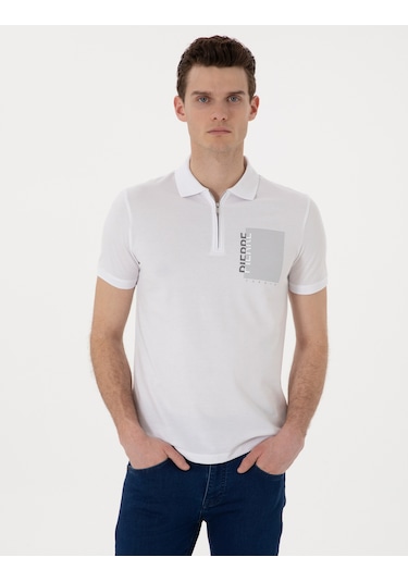 Pierre Cardin Erkek Beyaz Tişört 50307929-vr013 Beyaz