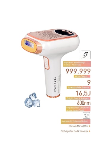 Bright Elegance Be-9077f Ultra Hızlı Buz Başlık Profesyonel Lazer 999.999 Atım Otomatik/manuel Mod