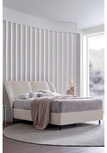 Yataş Marlin 2'li Baza, Başlık Set - Krem 140x190 Cm