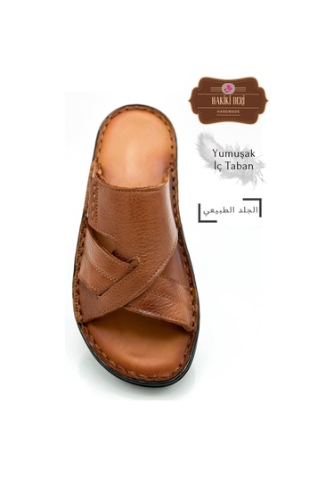 Hakiki Gerçek Deri Erkek Terlik Hafif Terlik Deri G Şır Taba G Şır Taba