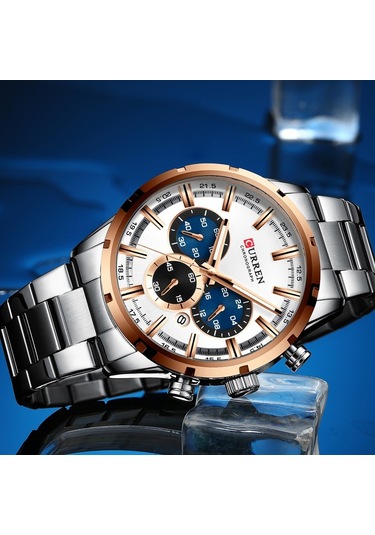 Curren 8355 Lüks Klasik İş Kuvars Erkek Saat 3atm Su Geçirmez Büyük Kasa Büyük Kadran Işıldayan Kol Saati Takvim Dakika Saniye Kronograf 24 Saat Üç Alt Kadranlı Kol Saati Alaşım Kayış Bantlı Çok Renkl Mavi Curren 8355 Lüks Klasik İş Kuvars Erkek Saat 3atm Su Geçirmez Büyük Kasa Büyük Kadran Işıldayan Kol Saati Takvim Dakika Saniye Kronograf 24 Saat Üç Alt Kadranlı Kol Saati Alaşım Kayış Bantlı Çok Renkl Mavi