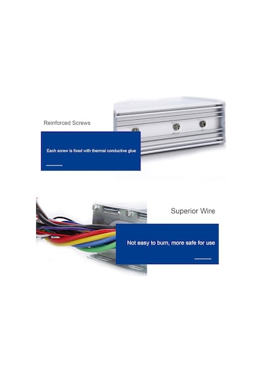 36-48v 500w Dc Motor Hız Kontrol Cihazı Fırçasız Doğru Akım Motor Kontrol Kutusu Elektrikli Bisiklet Scooter İçin