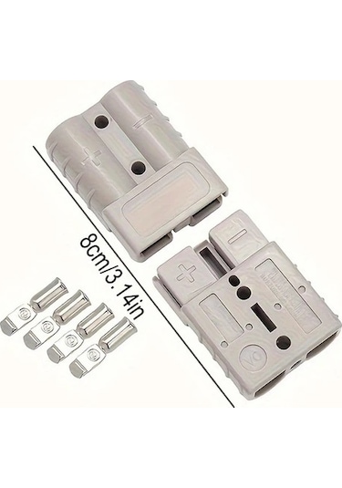 Trendooze 10 Adet 50a Gri Karavan Güneş Bağlantı Orijinal Fiş Konnektör Gaojunshop01